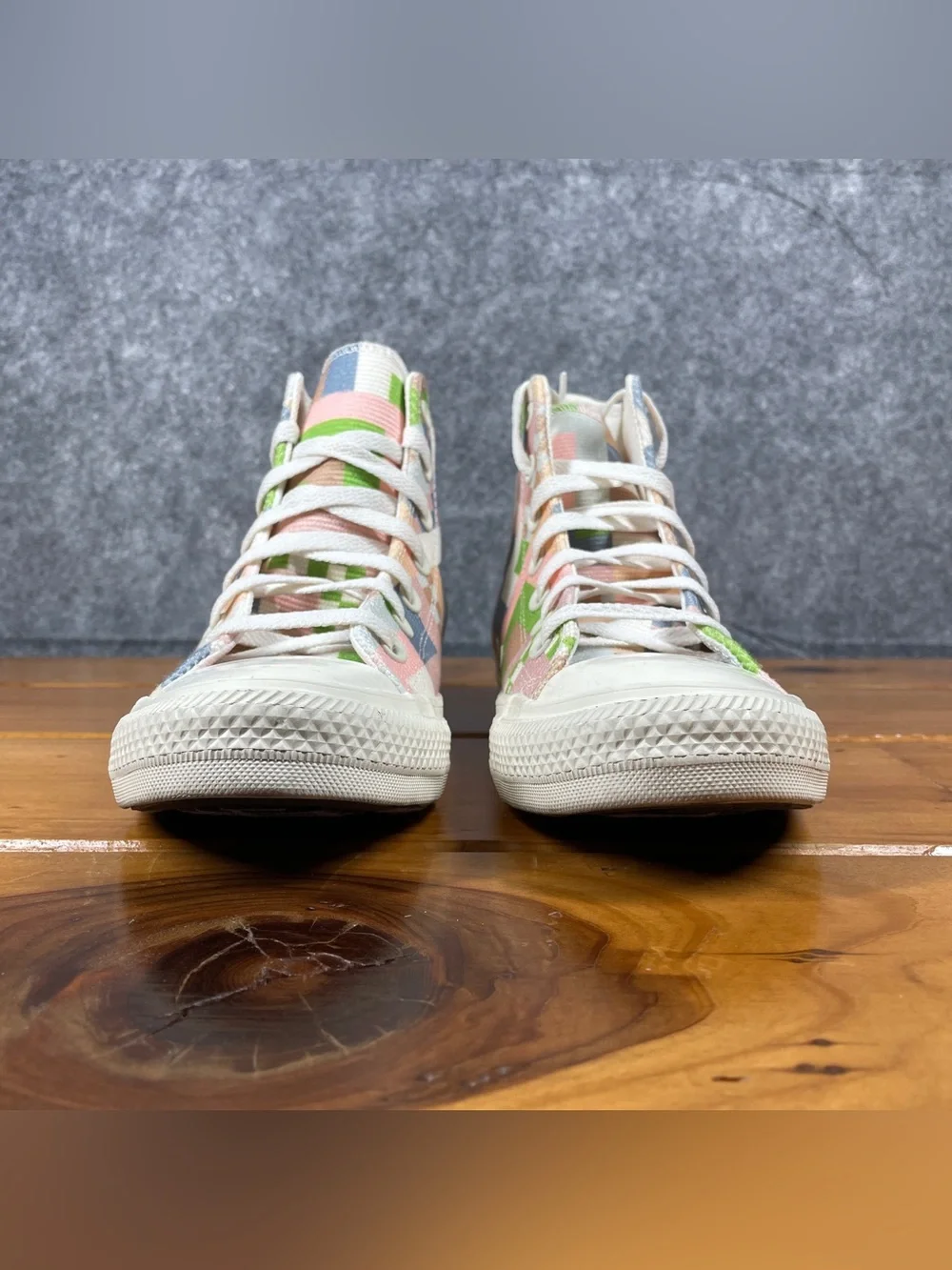 Converse Chuck Taylor All Star WOMENS 7 Crafted High Abstract Stripes 572702F